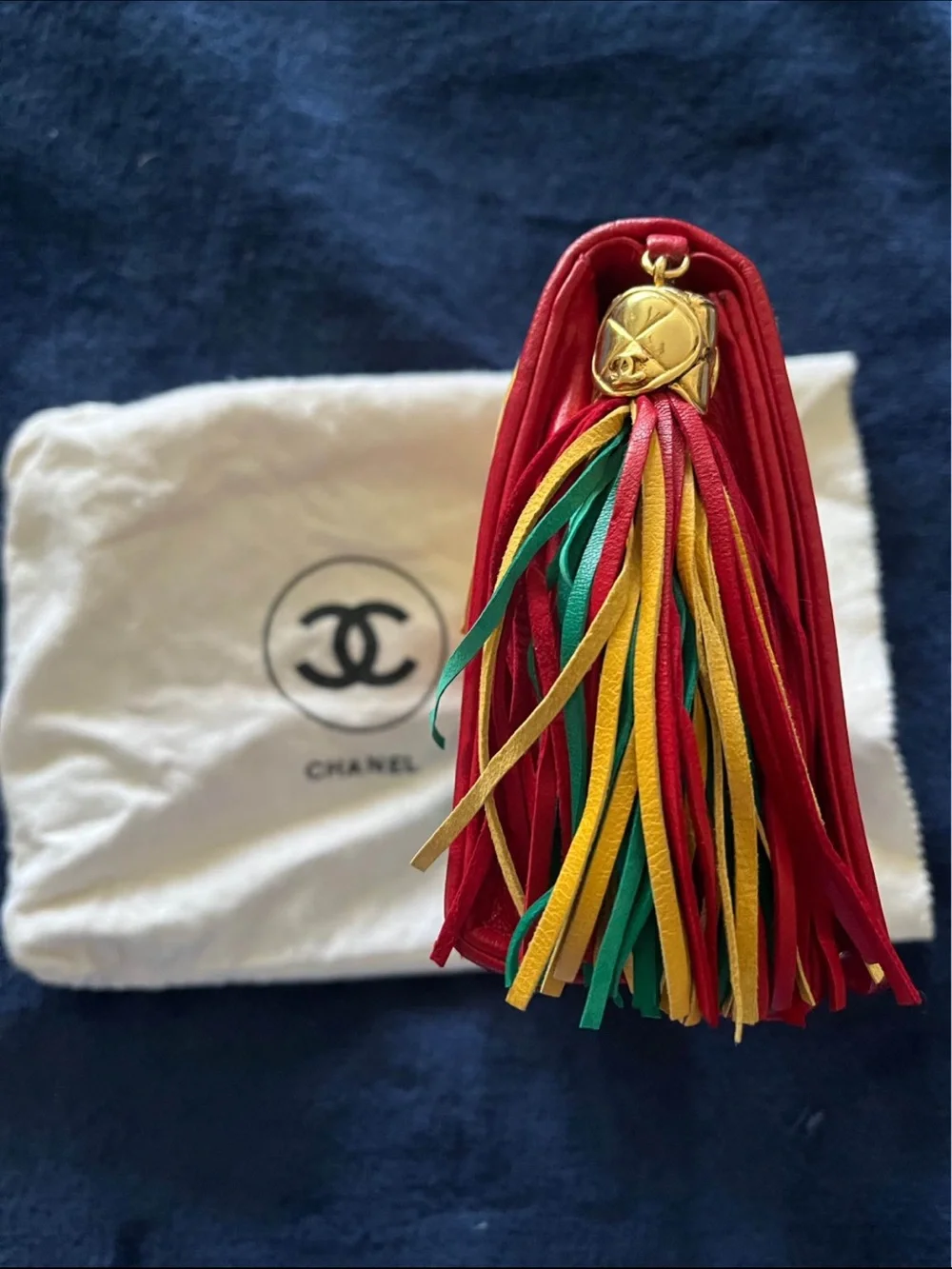 Vintage Chanel Harlequin Tassel Bag